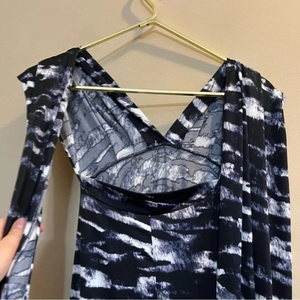 Ravon by Von Vonni Maxi Convertible Dress One Size Womens Zebra Animal Print - Picture 4 of 7